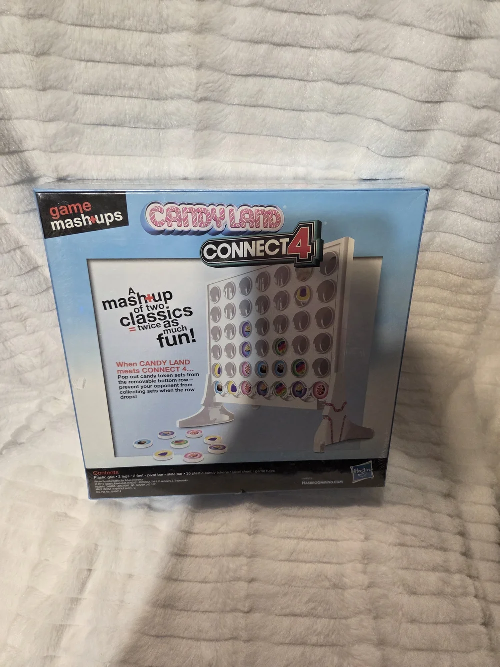 Nib Hasbro Candyland Connect 4 Game - Blue and Pink